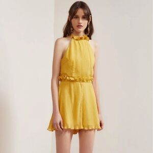 Keepsake Skylines Playsuit in Golden Yellow Small